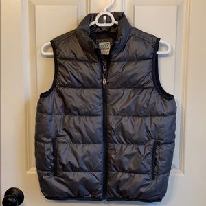Grey puffer vest size M